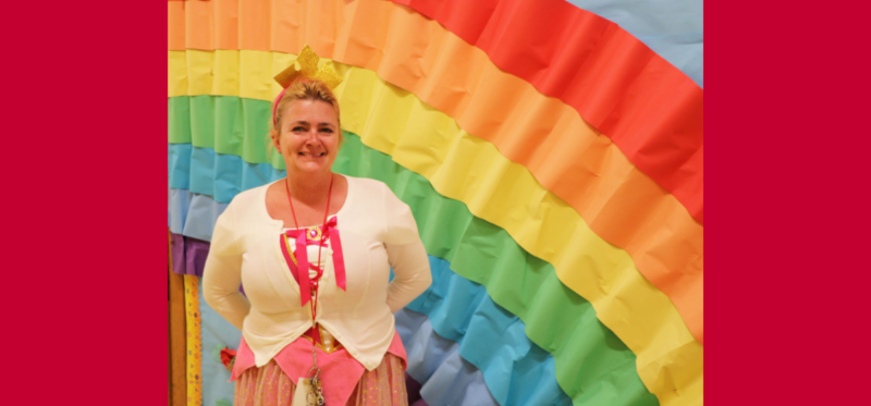 Dieterich principal Lauren Holland gets in the princess spirit