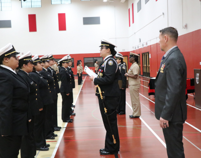 EAHS NJROTC Cadets Pass Annual Military Inspection